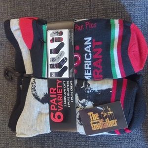 NEW Men's The Godfather 6 Pair Variety Sock Set